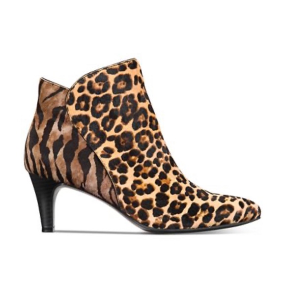 Brand New Alfanti Leopard Kitten Heel Booties - Picture 2 of 7